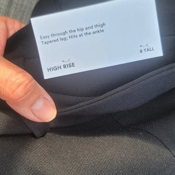 Ann Taylor Tall Belted Paperbag Ankle Pant, NWT, size 8 Tall - Picture 4 of 9